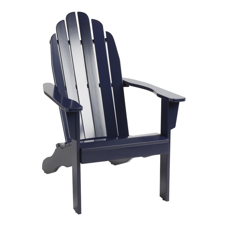 Slatted Wood Adirondack Chair - World Market