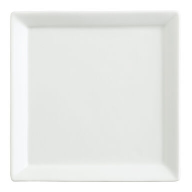 Square White Porcelain Tasting Plate Set of 2 Square White Porcelain Tasting Plate Set of 2