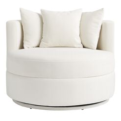 Rico Oversized Upholstered Swivel Chair