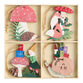 Glittered Laser Cut Wood Woodland Ornaments 8 Pack image number 1