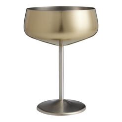 Orson Matte Gold Stainless Steel Coupe Glass