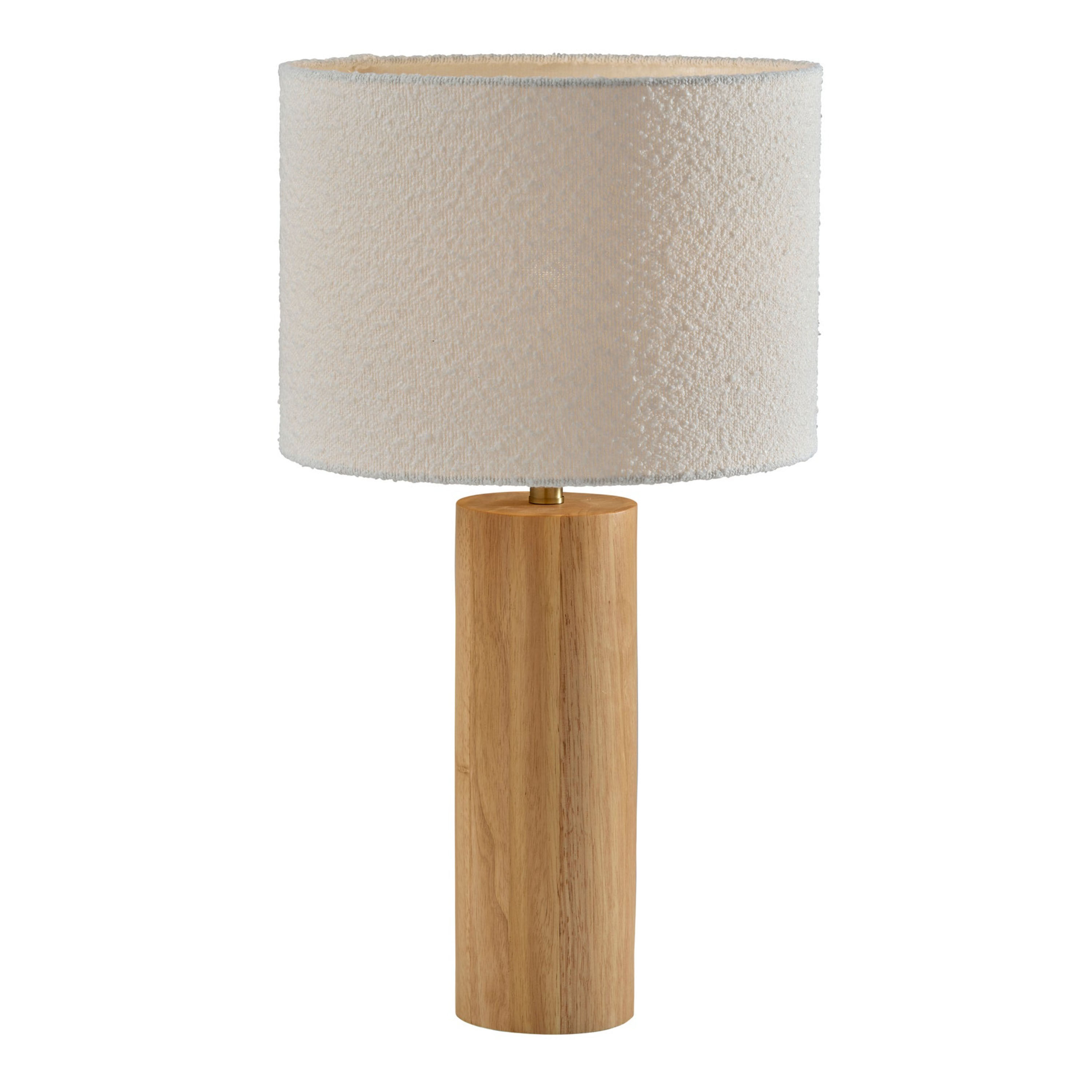 Brandon Natural Wood Pillar Table Lamp