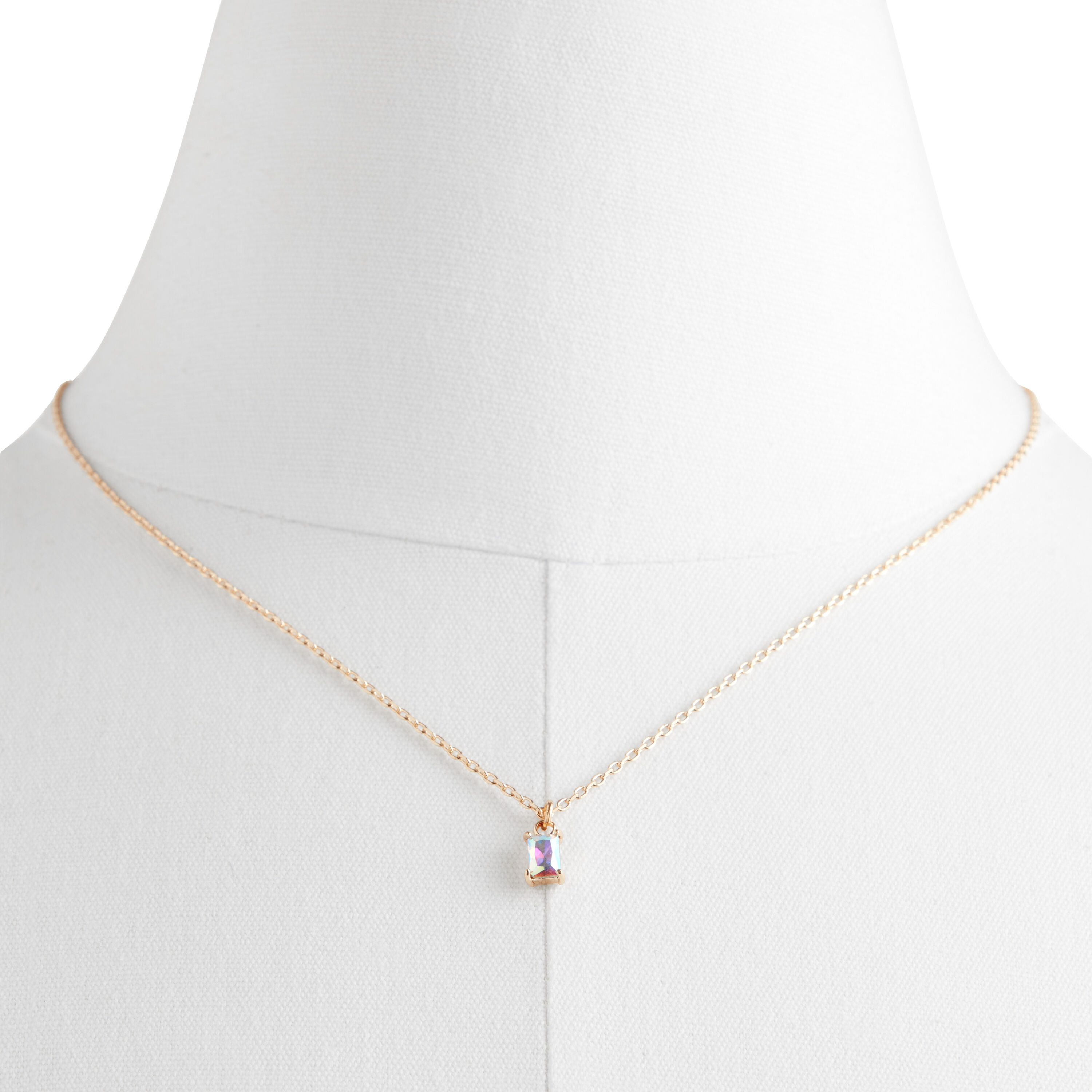 Iridescent necklace and earring set deals