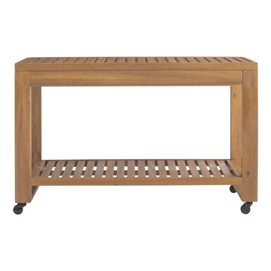 Calero Natural Teak Wood Outdoor Island Calero Natural Teak Wood Outdoor Island