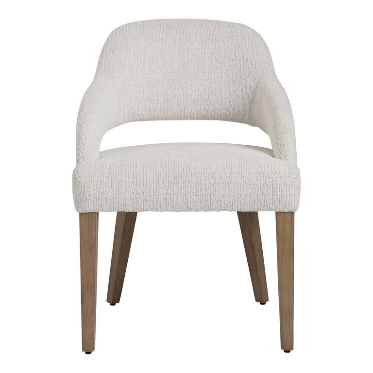 Killian Floating Cutout Back Upholstered Dining Armchair image number 3
