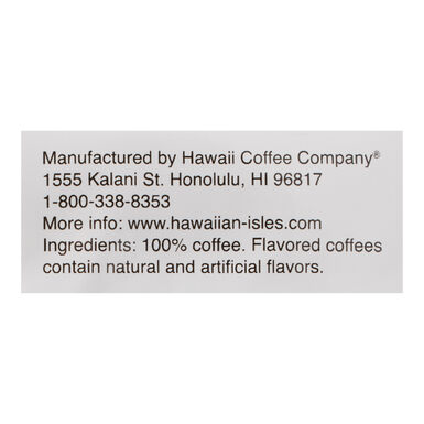 Hawaiian Isles 10% Hawaiian Breakfast Blend 8 Oz. Hawaiian Isles 10% Hawaiian Breakfast Blend 8 Oz.