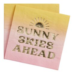 Ombre Sunny Skies Ahead Beverage Napkins 20 Count