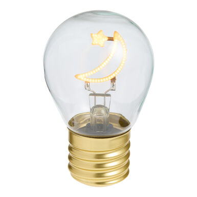 Moon and Star Bulb Shaped Rechargeable LED Light Up Decor Moon and Star Bulb Shaped Rechargeable LED Light Up Decor