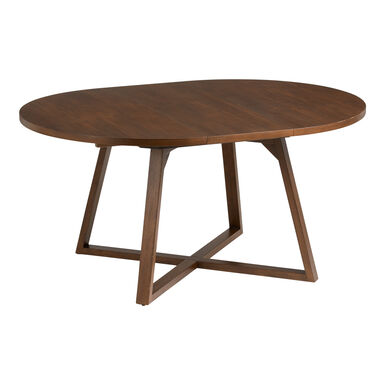 Maliyah Wood Rounded Extension Dining Table Maliyah Wood Rounded Extension Dining Table