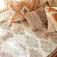Sonya Natural Brown Block Printed Twin Mattress Cover image number 1