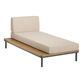 Andorra Reversible Modular Outdoor Chaise Lounge with Table image number 0
