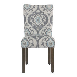 Harben Blue Suri Print Upholstered Dining Chair 2 Piece Set
