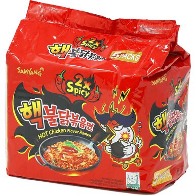 Samyang Buldak 2x Hot Chicken Ramen Noodles 5 Pack Samyang Buldak 2x Hot Chicken Ramen Noodles 5 Pack