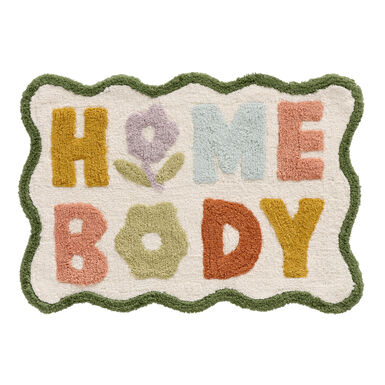 Multicolor Homebody Tufted Shaped Bath Mat Multicolor Homebody Tufted Shaped Bath Mat