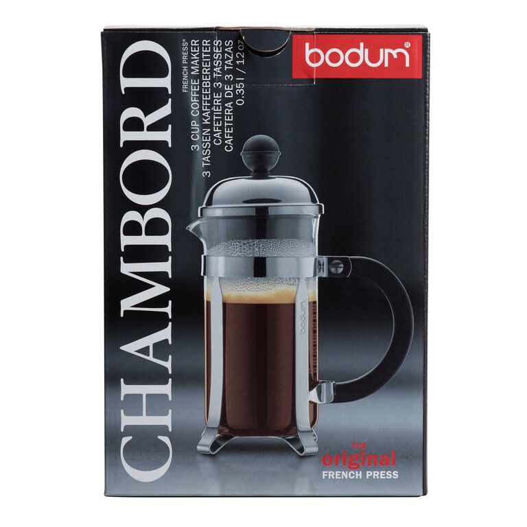 Bodum 12-ounce Chambord French Press Coffee Maker, Chrome