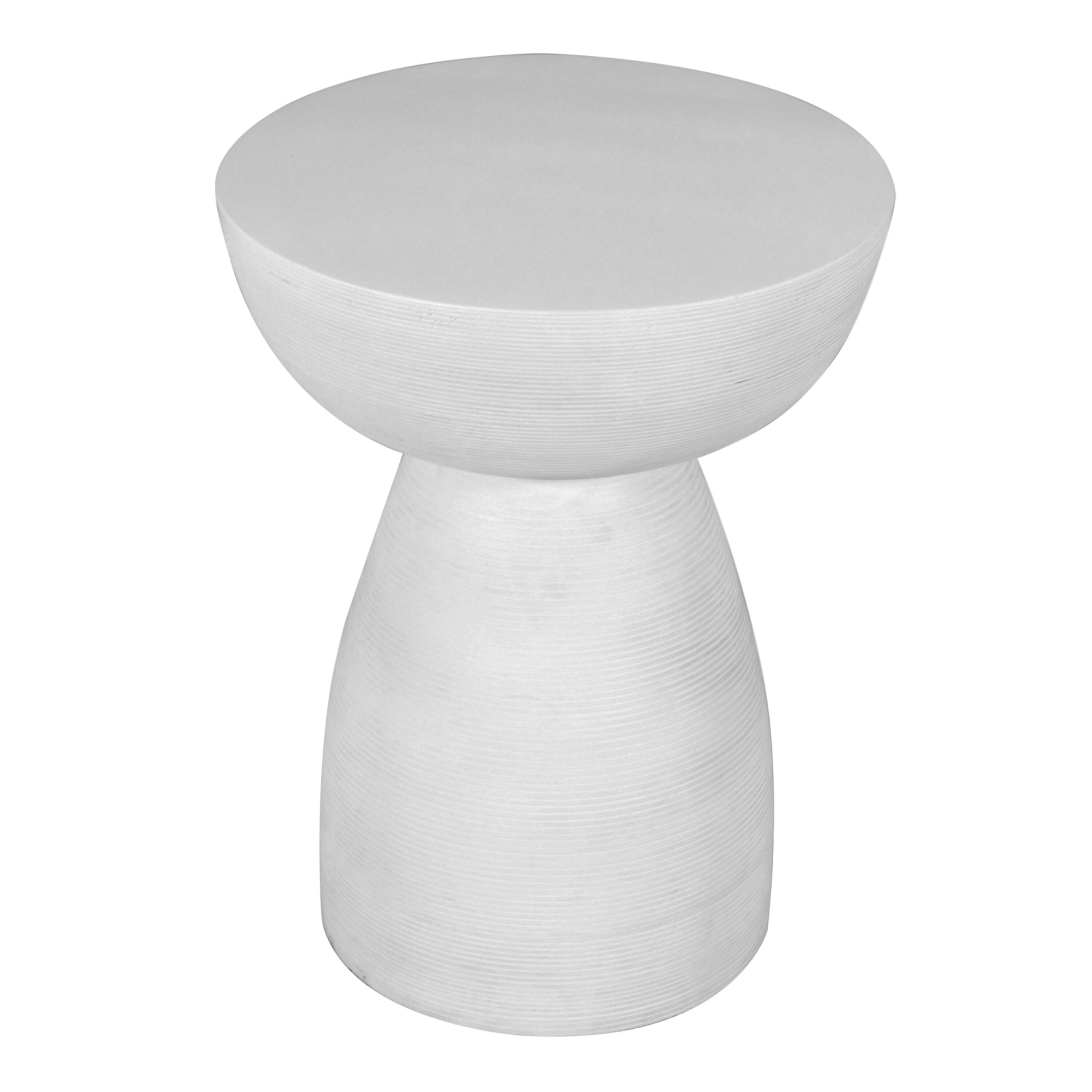 White Mango Wood Pedestal Side Table by World Market