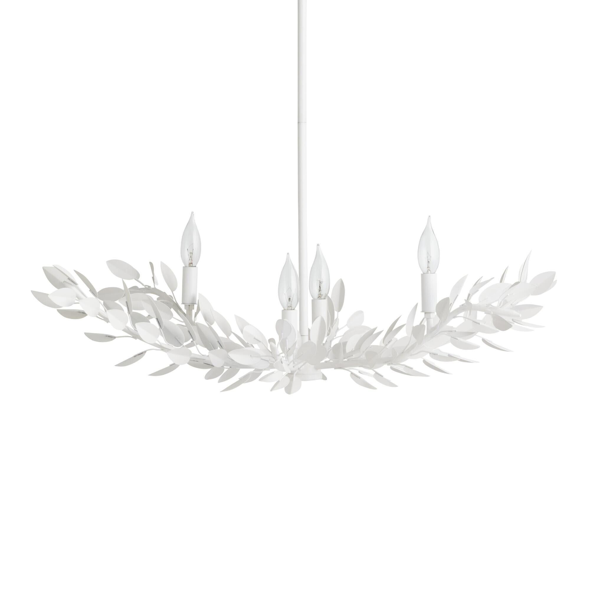 White metal chandelier hot sale