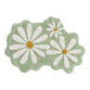 Light Sage Daisy Shaped Bath Mat image number 0