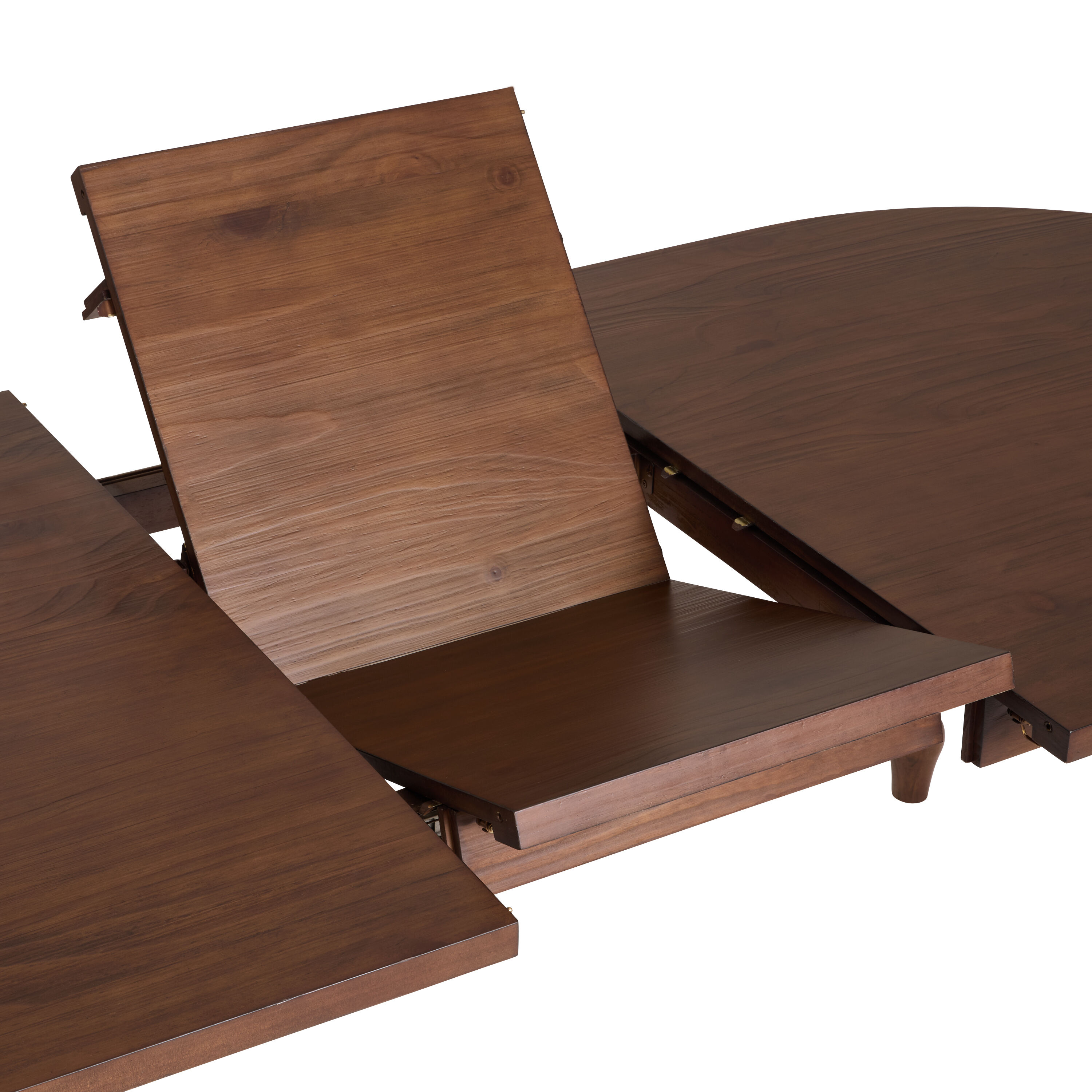 Woodbury 5 Piece Extension Dining Set with Arielle Rolling Chairs image number 3