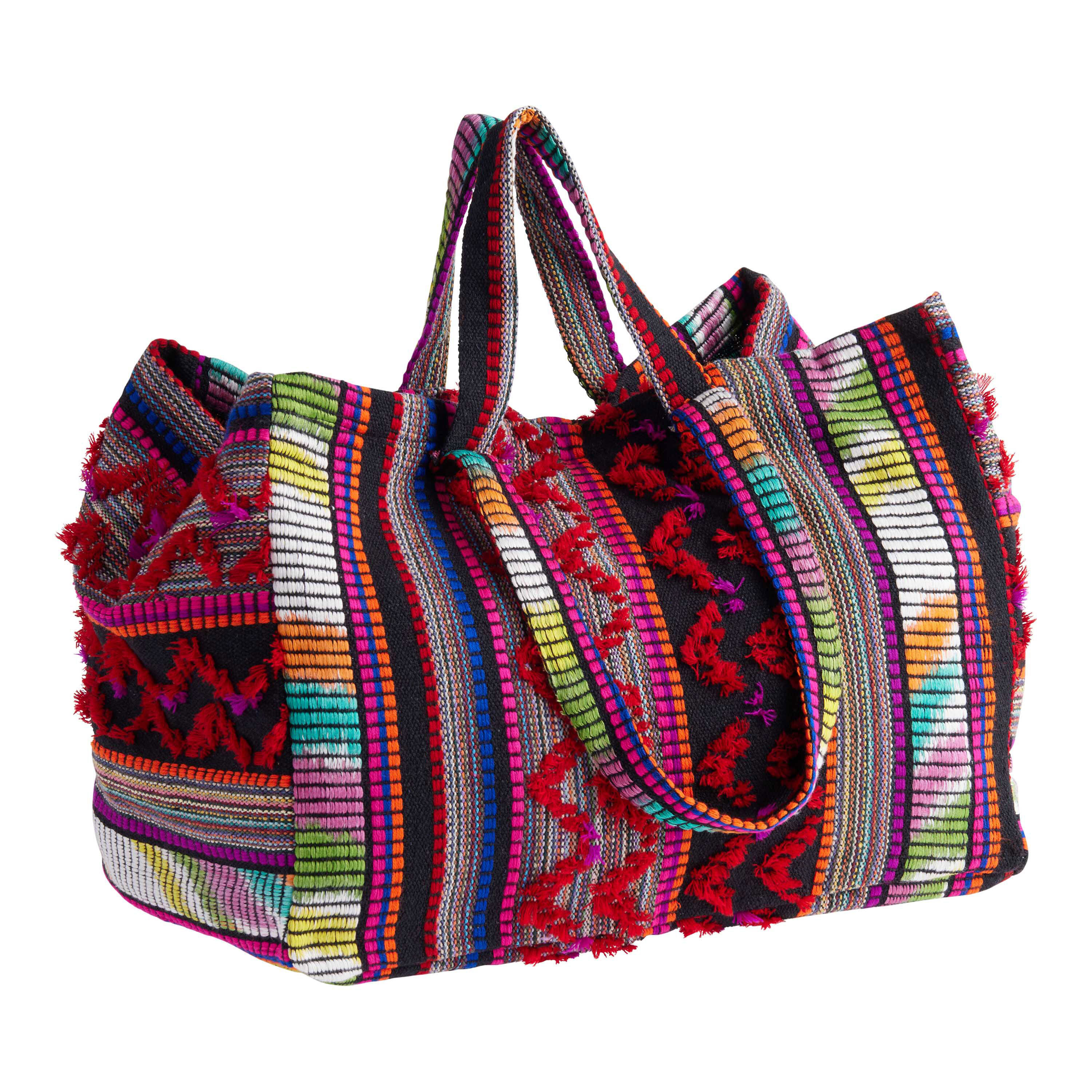Myra Bag Large Tote Canvas Purse Floral Design Upcycled Bag for Women | eBay