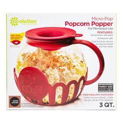 Glass Microwave Popcorn Popper