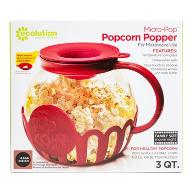 Glass Microwave Popcorn Popper Glass Microwave Popcorn Popper