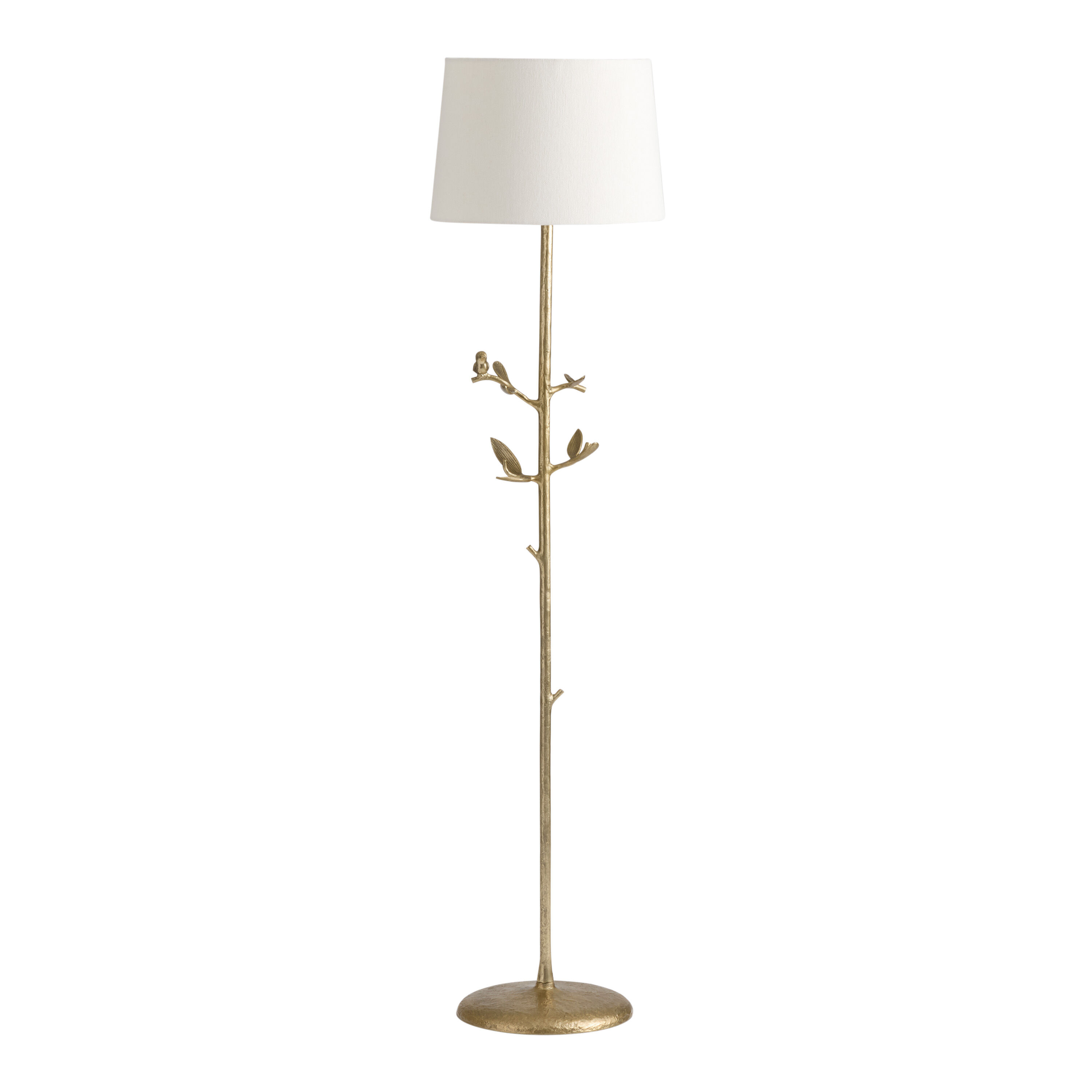 White and gold standing lamp on sale