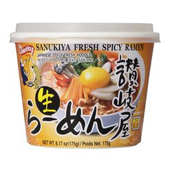 Shirakiku Spicy Sanukiya Ramen Noodle Soup Bowl Set of 2