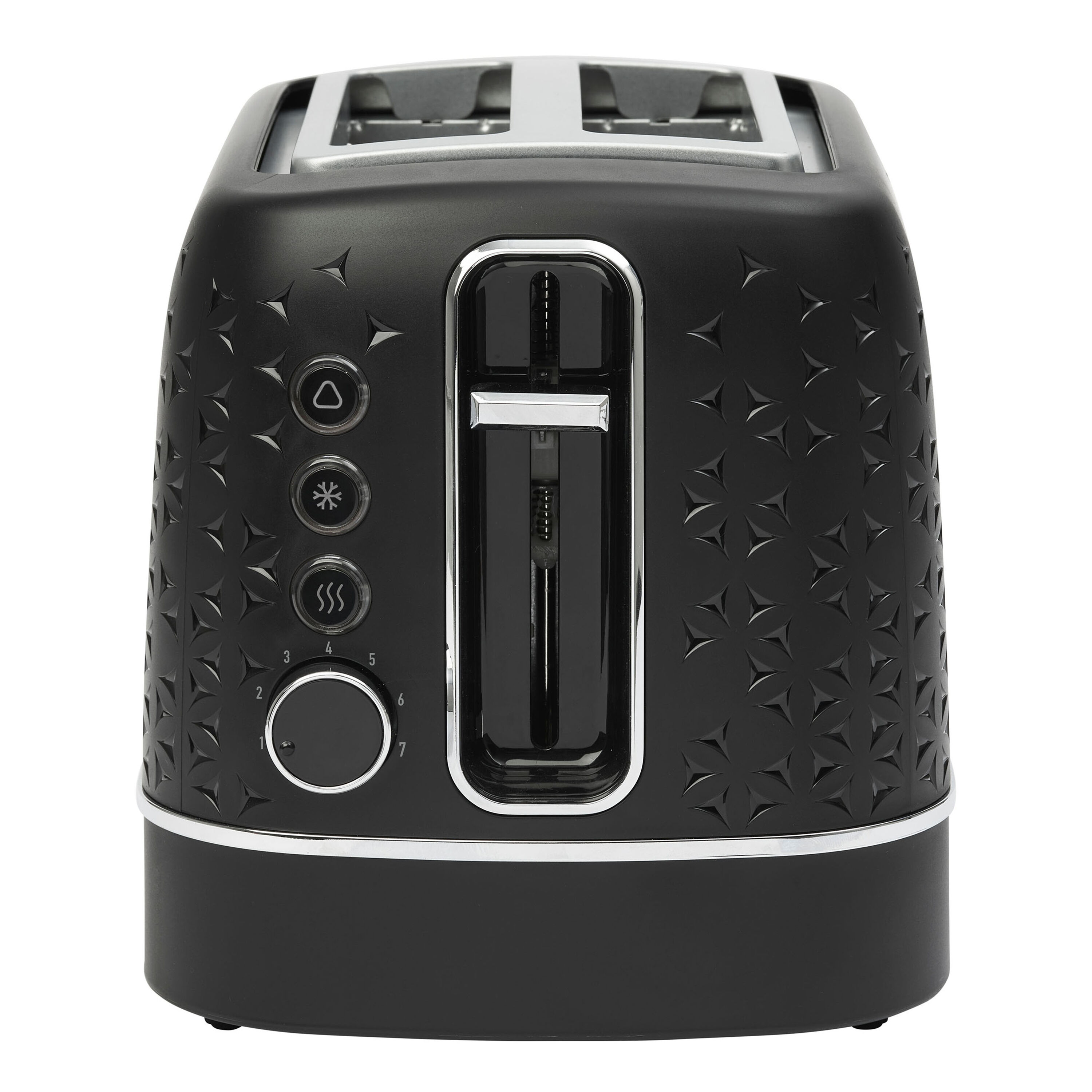 Haden Black and Chrome Starbeck 2 Slice Wide Slot Toaster image number 2