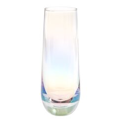 Iridescent Stemless Champagne Flutes Set of 4