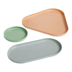 Clyde Pastel Metal Nesting Trays 3 Piece Set