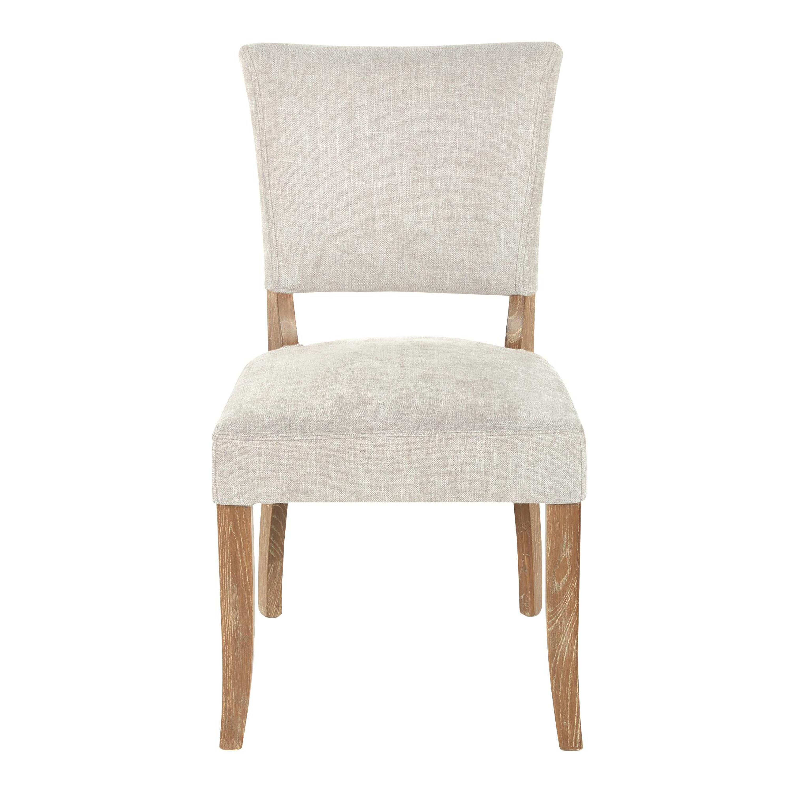 Oatmeal fabric sales dining chairs