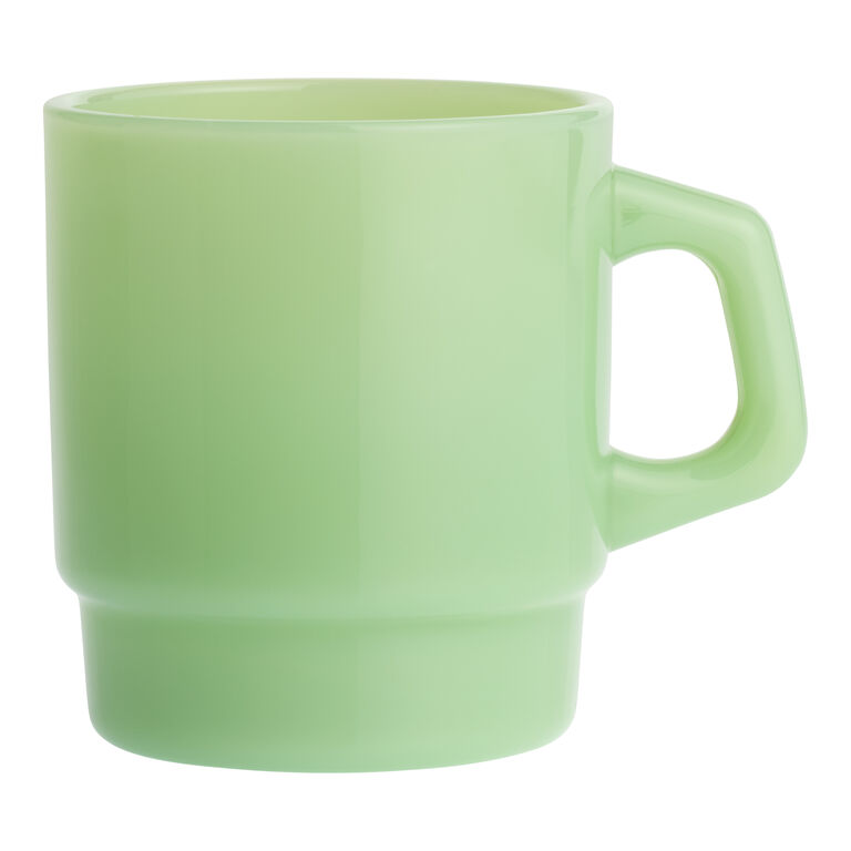 Milk Glass Retro Stackable Mug image number 1