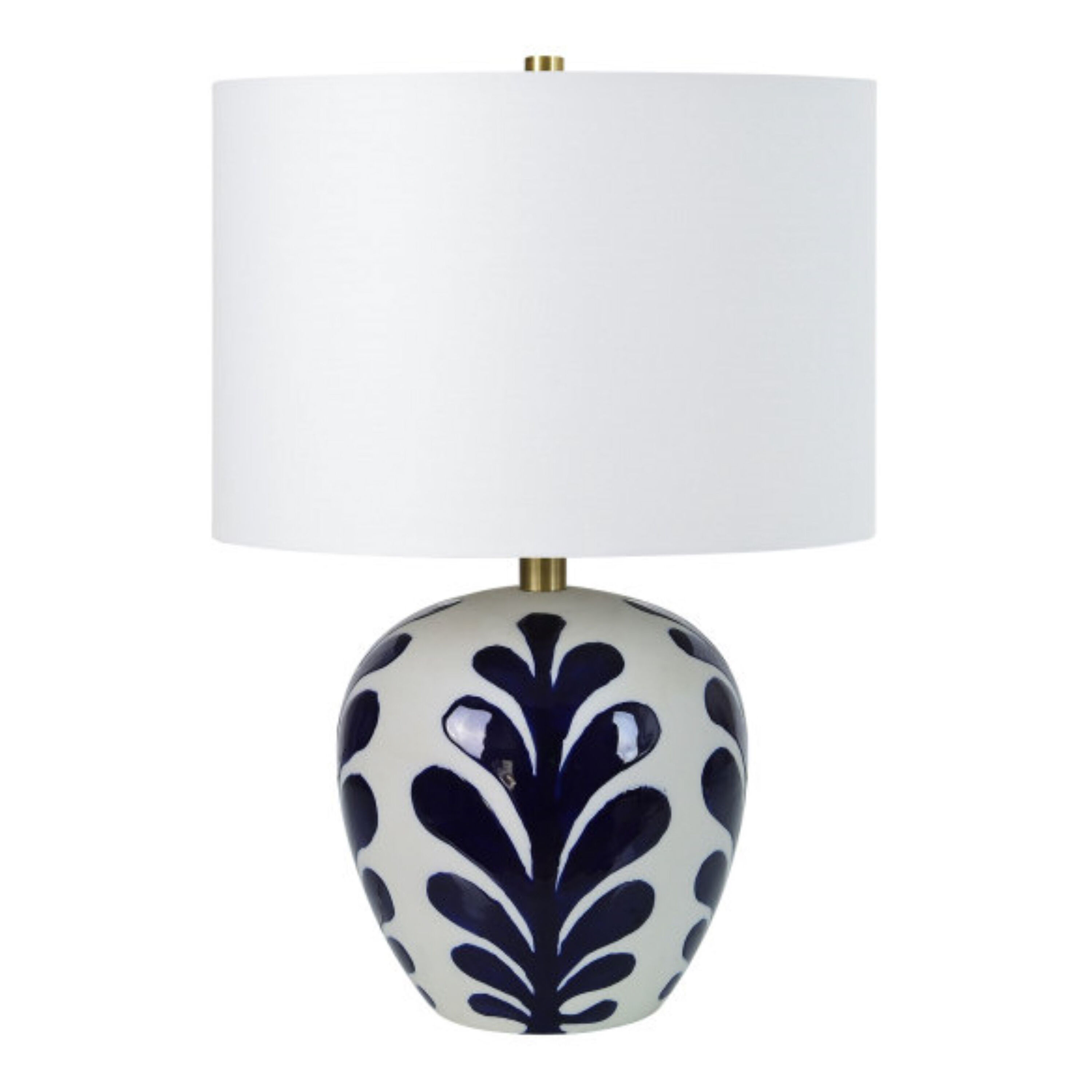 Navy blue and white table lamps hotsell