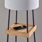 Rowland Floor Lamp With Shelves, USB and Charging Pad image number 2