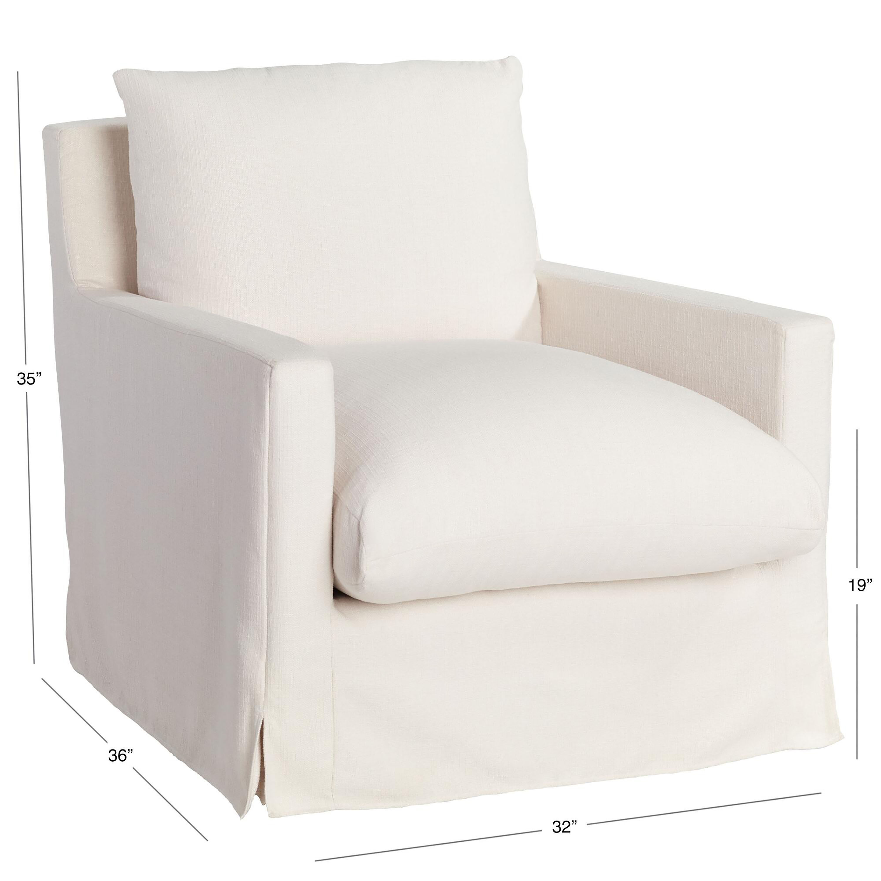 Brynn Feather Filled Swivel Chair