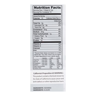 Takaokaya Roasted Seaweed Sheets 10 Count Takaokaya Roasted Seaweed Sheets 10 Count