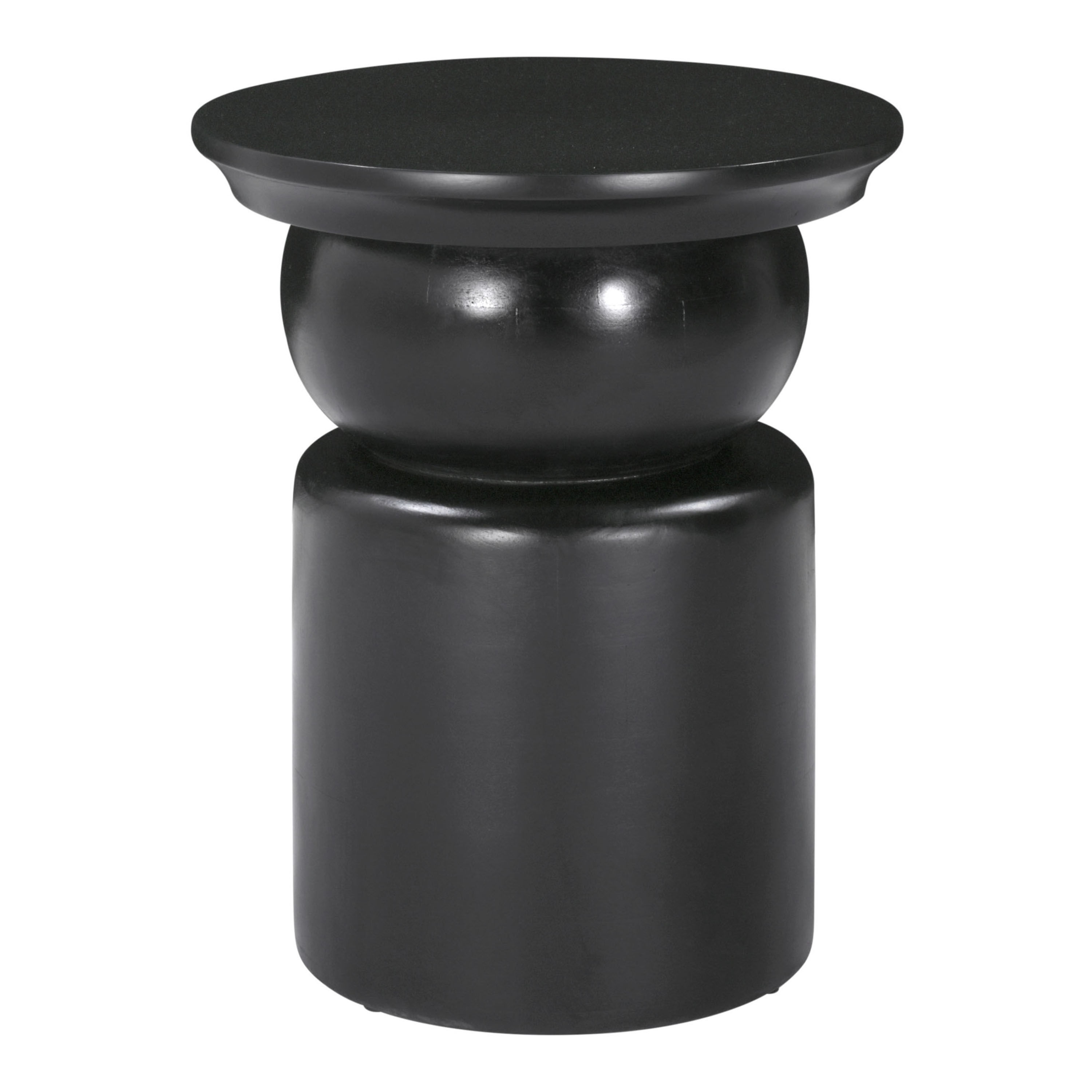 Ballston Black Mango Wood Pedestal Side Table World Market