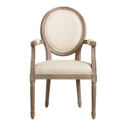 Paige Round Back Upholstered Dining Armchair