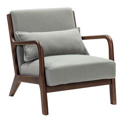 Bernie Wood Upholstered Chair