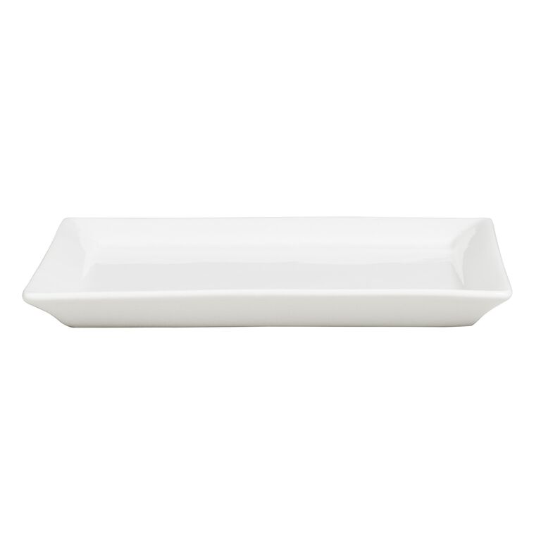 Square White Porcelain Tasting Plate Set Of 6 - World Market