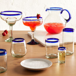 Rocco Blue Handcrafted Bar Glassware Collection