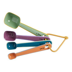 Multicolor Enameled Stainless Steel Nesting Measuring Spoons