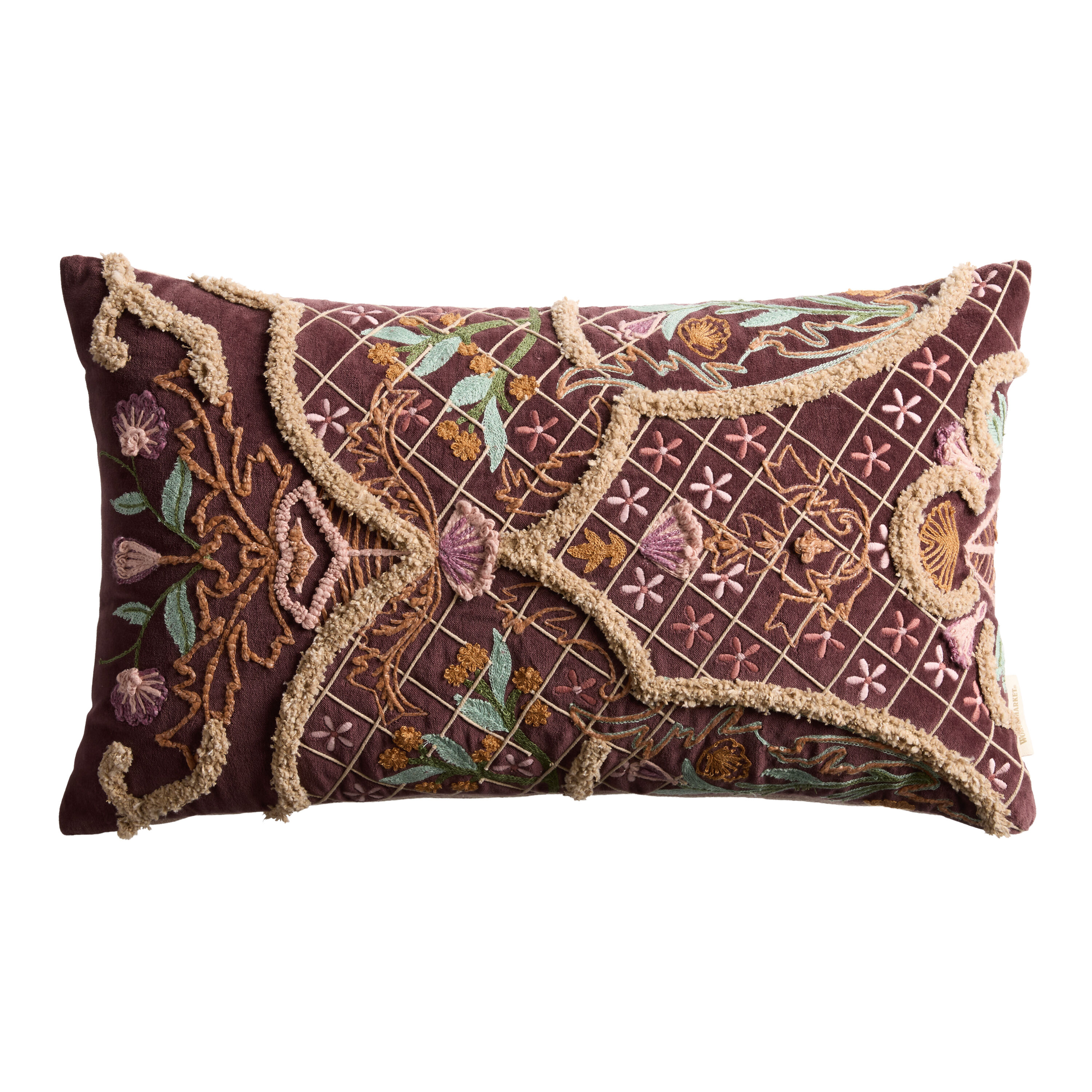 Magenta lumbar pillow clearance
