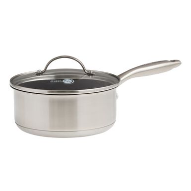 GreenPan Marina Nonstick Ceramic Saucepan With Lid 2 Quart GreenPan Marina Nonstick Ceramic Saucepan With Lid 2 Quart