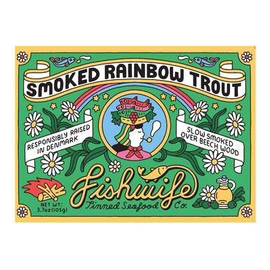 Fishwife Hardwood Smoked Rainbow Trout in Olive Oil Fishwife Hardwood Smoked Rainbow Trout in Olive Oil