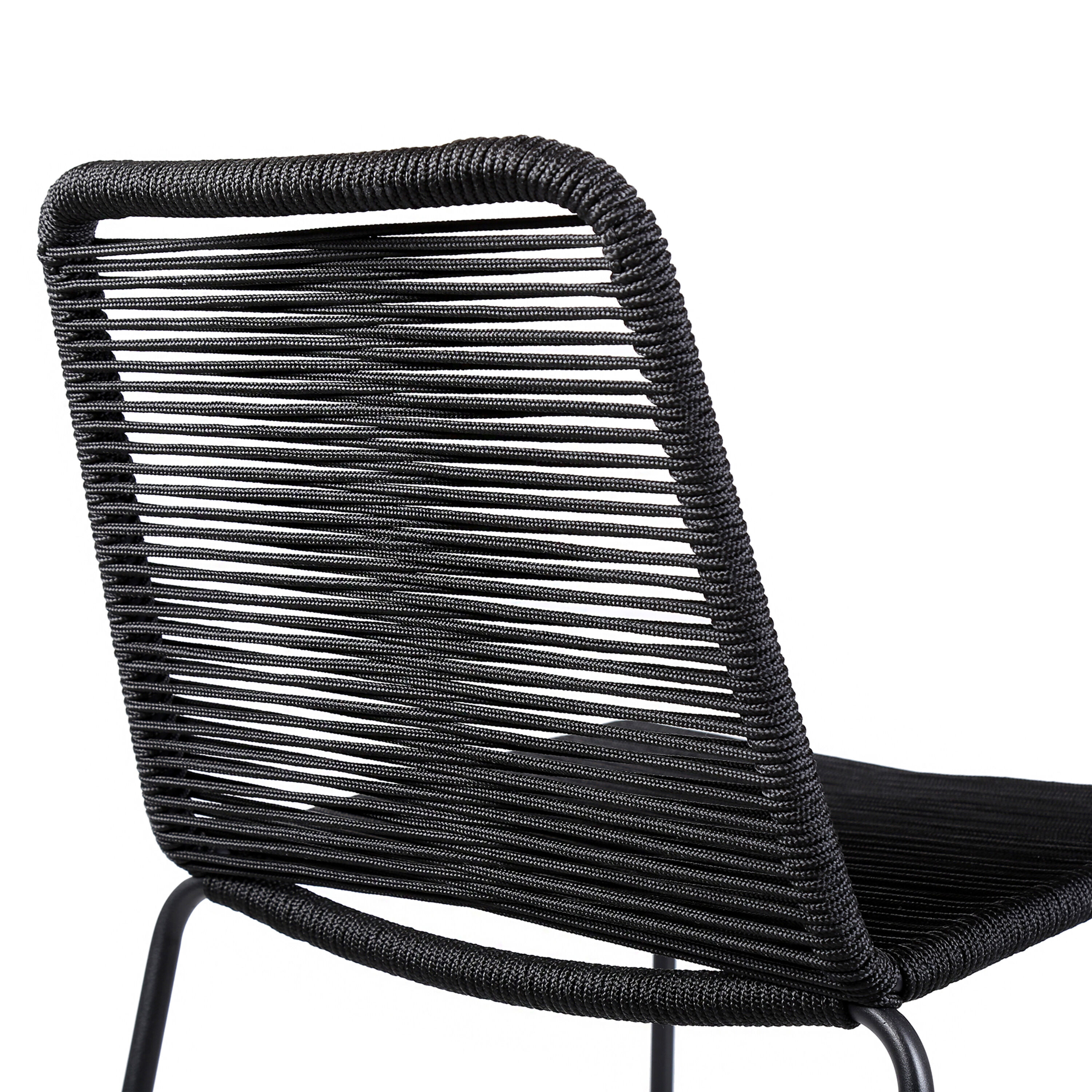 Palaos Rope and Steel Outdoor Counter Stool 2 Piece Set image number 3