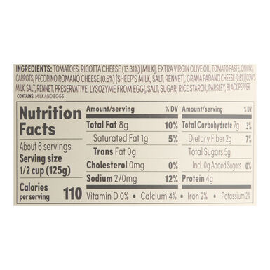 World Market® Tomato Ricotta Pasta Sauce World Market® Tomato Ricotta Pasta Sauce