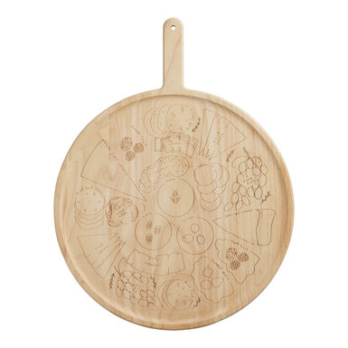 Meg Quinn Rubber Wood Engraved Cheese Serving Board Meg Quinn Rubber Wood Engraved Cheese Serving Board
