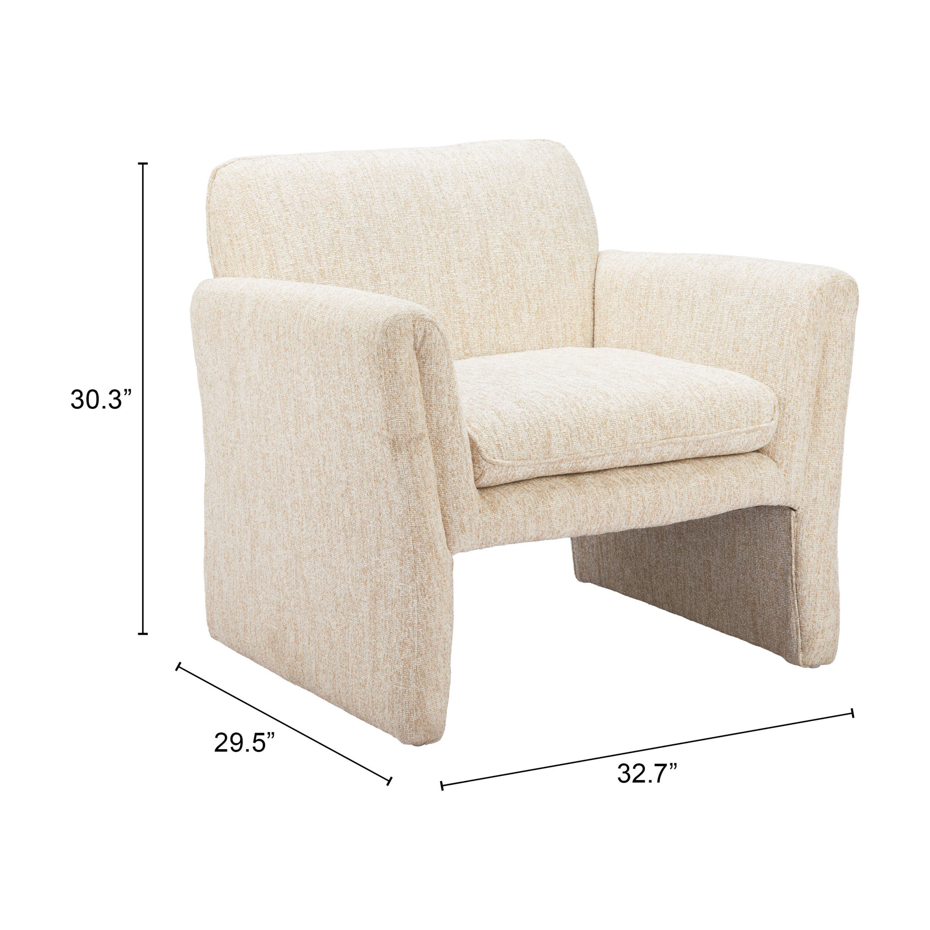 Lionel Cream Upholstered Chair